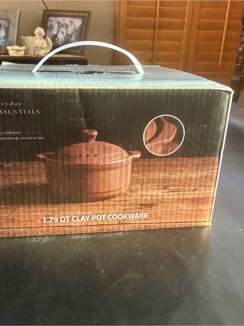 Home Essentials Brown Clay Pot with Lid - 1.79 QT